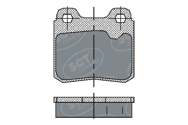 Kit de plaquettes de frein, frein à disque SCT - MANNOL SP 193 PR