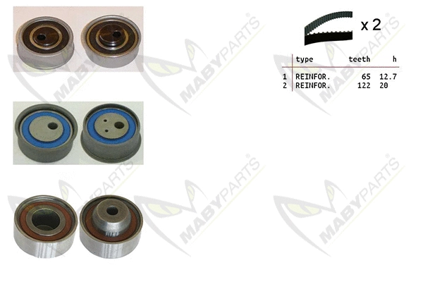 Kit de courroie crantée MABYPARTS OBK010308