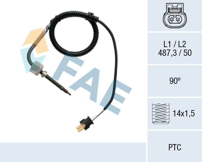 Capteur, température des gaz FAE 68015