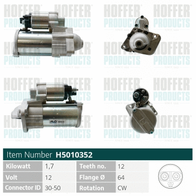 Démarreur HOFFER H5010352