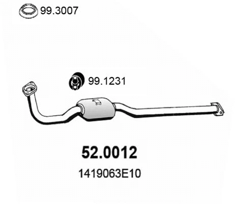 Catalyseur ASSO 52.0012