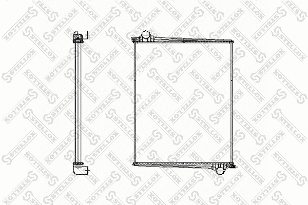 Radiateur, refroidissement du moteur STELLOX 81-03326-SX