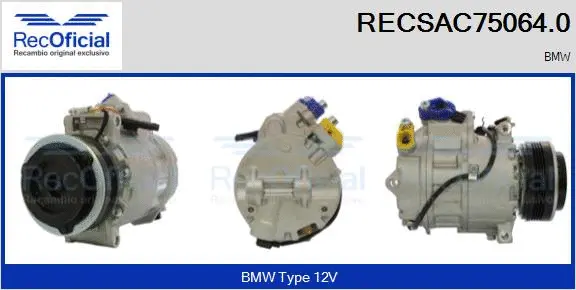 Compresseur, climatisation RECOFICIAL RECSAC75064.0