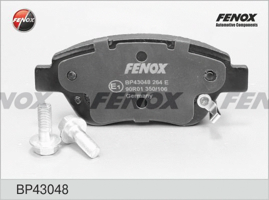 Kit de plaquettes de frein, frein à disque FENOX BP43048