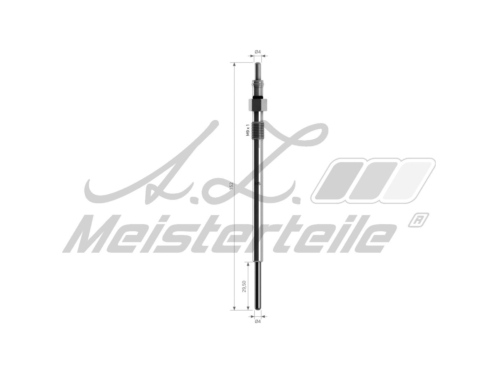 Bougie de préchauffage A.Z. Meisterteile AZMT-49-040-1040