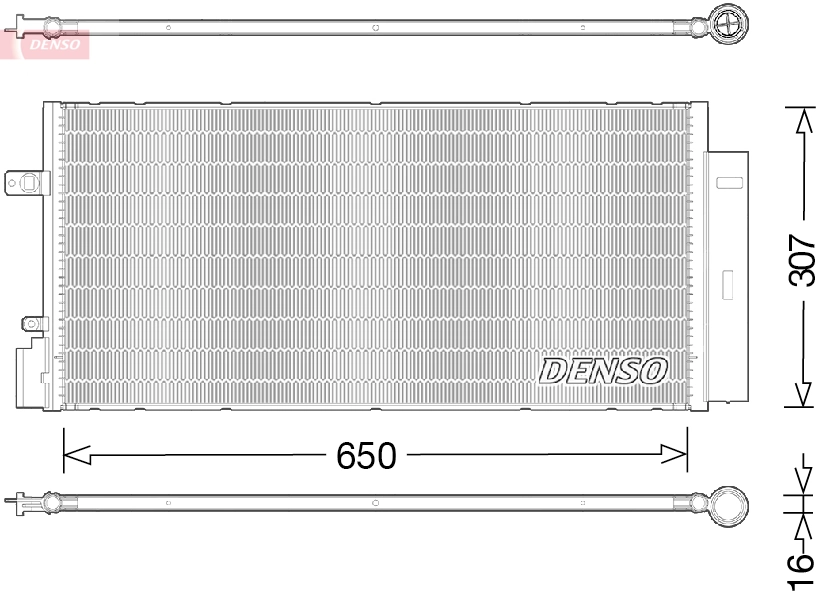 Condenseur, climatisation DENSO DCN20024