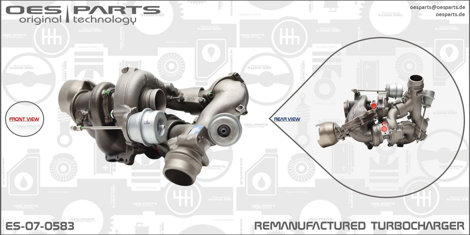 Turbocompresseur, suralimentation OES PARTS ES-07-0583