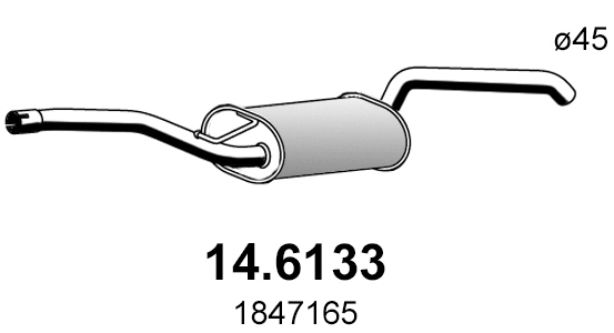 Silencieux central ASSO 14.6133