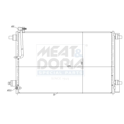Condenseur, climatisation MEAT & DORIA 991281