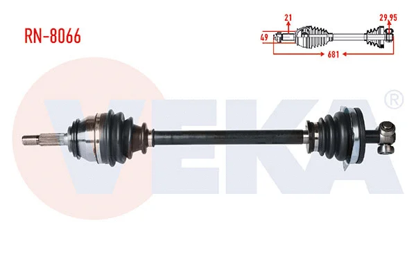 Arbre de transmission VEKA RN-8066