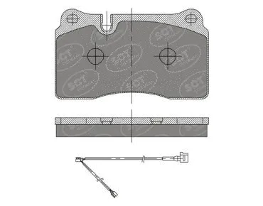 Kit de plaquettes de frein, frein à disque SCT - MANNOL SP 396 PR