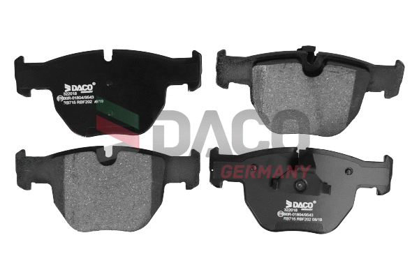 Kit de plaquettes de frein, frein à disque DACO Germany 322018