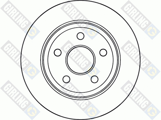 Disque de frein GIRLING 6049145