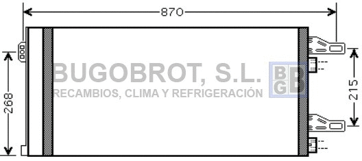 Condenseur, climatisation BUGOBROT 62-CN5246