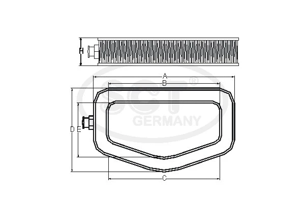Filtre à air SCT - MANNOL SB 582