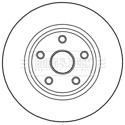 Disque de frein BORG & BECK BBD6004S