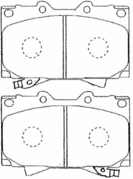 Kit de plaquettes de frein, frein à disque AISIN A1N144