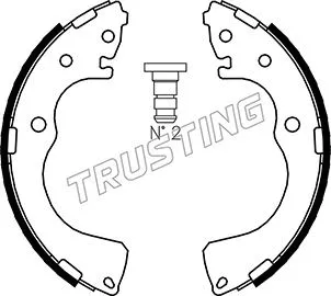 Jeu de mâchoires de frein TRUSTING 049.152