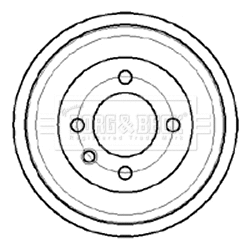 Tambour de frein BORG & BECK BBR7043