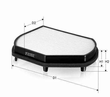 Filtre, air de l'habitacle TECNECO FILTERS CK5842