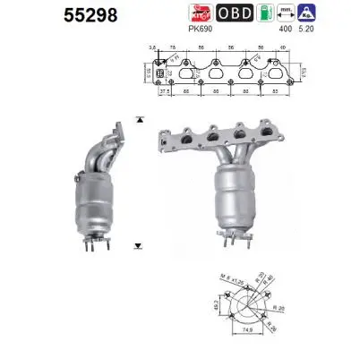 Catalyseur AS 55298
