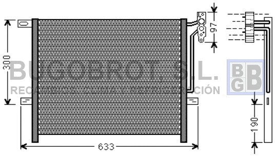 Condenseur, climatisation BUGOBROT 62-BW5369