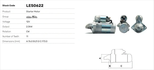 Démarreur LUSA LES0622