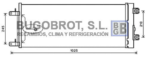 Condenseur, climatisation BUGOBROT 62-DF5071