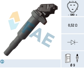 Bobine d'allumage FAE 80281