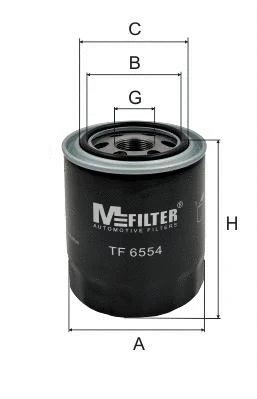 Filtre à huile MFILTER TF 6554