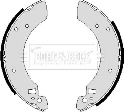 Jeu de mâchoires de frein BORG & BECK BBS6115