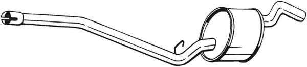 Silencieux central KLOKKERHOLM 283-877