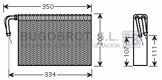 Évaporateur climatisation BUGOBROT 70-BWV305