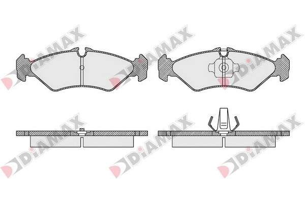 Kit de plaquettes de frein, frein à disque DIAMAX N09508