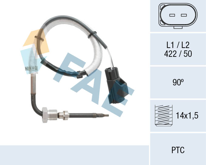 Capteur, température des gaz FAE 68067