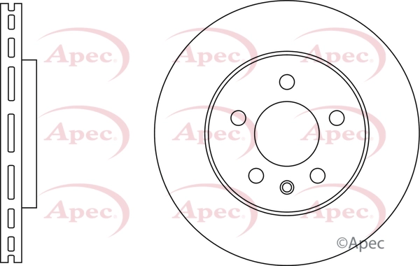 Disque de frein APEC DSK3515