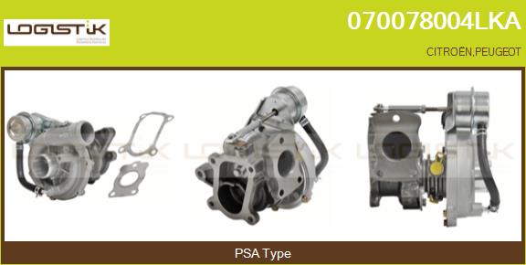 Turbocompresseur, suralimentation LGK 070078004LKA