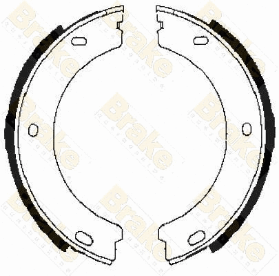 Jeu de mâchoires de frein, frein de stationnement Brake ENGINEERING SH2340