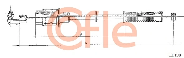 Câble d'accélération COFLE 92.11.198