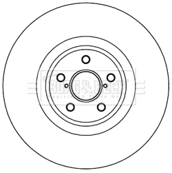 Disque de frein BORG & BECK BBD5971S