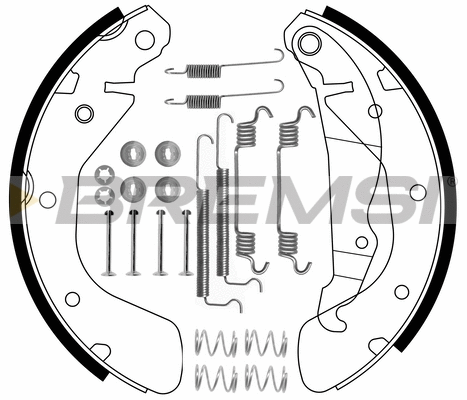 Jeu de mâchoires de frein BREMSI GF0354-1