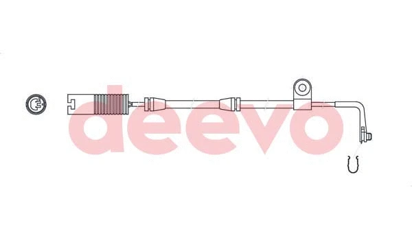 Contact d'avertissement, usure des plaquettes de frein DEEVO BW10800