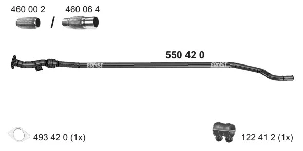 Tuyau d'échappement ERNST 550420