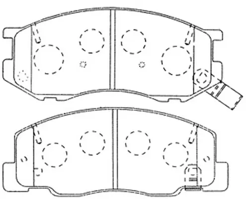 Kit de plaquettes de frein, frein à disque FIT FP0716
