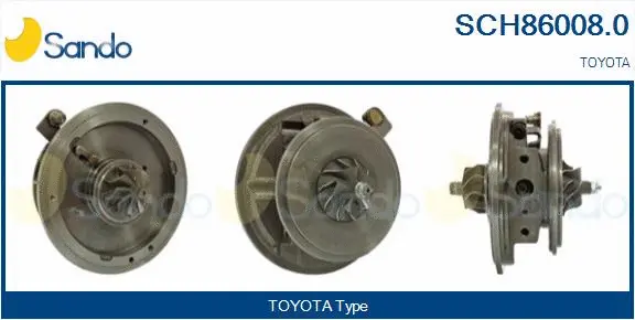 Groupe carter, turbocompresseur SANDO SCH86008.0