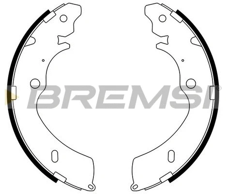 Jeu de mâchoires de frein BREMSI GF0756
