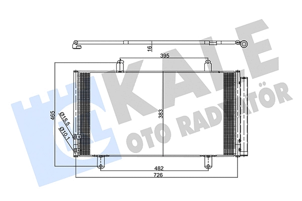 Condenseur, climatisation KALE OTO RADYATÖR 357365