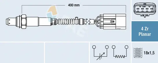 Sonde lambda FAE 77762