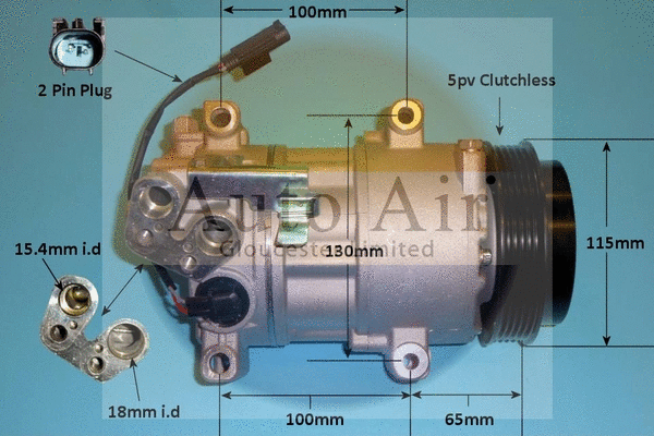 Compresseur, climatisation AUTO AIR GLOUCESTER 14-9739P