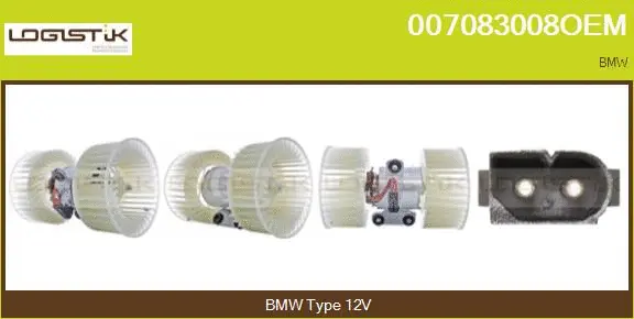 Pulseur d'air habitacle LGK 007083008OEM